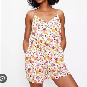 Loft Fruit Salad Strappy Romper